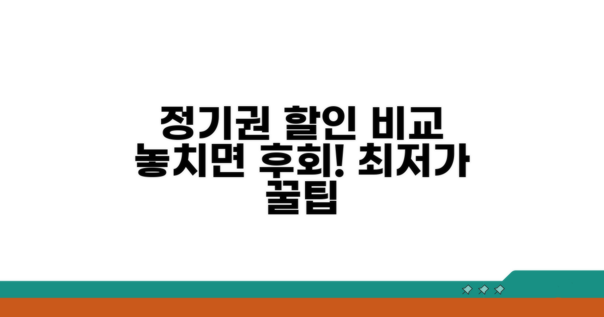 정기 이용권 할인 혜택 비교