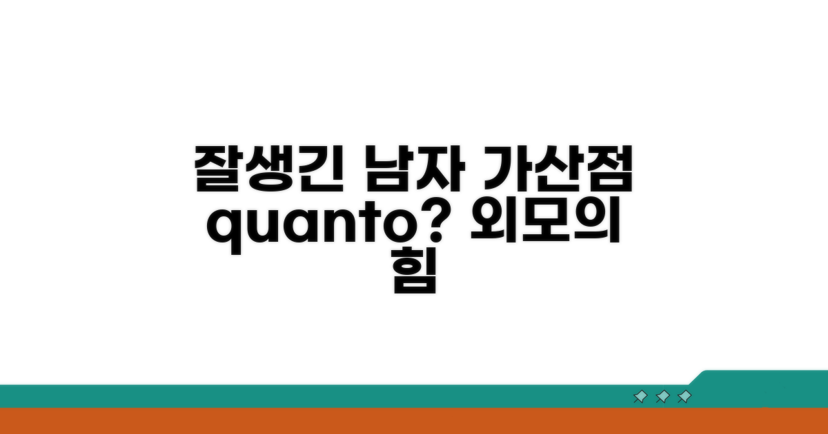 잘생긴 남자, 가산점 얼마나 얻을까?