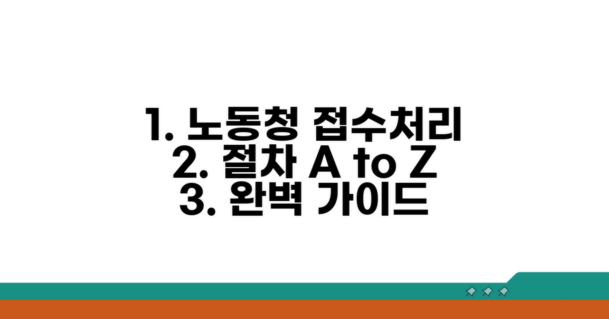 노동청 접수 및 처리 절차