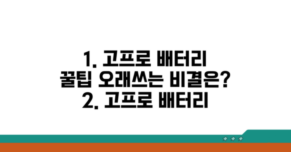 오래 쓰는 고프로 배터리 활용법