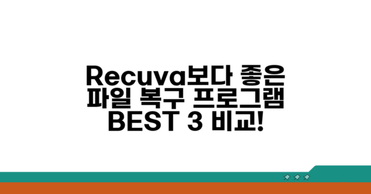 Recuva 등 추천 복구 프로그램 비교