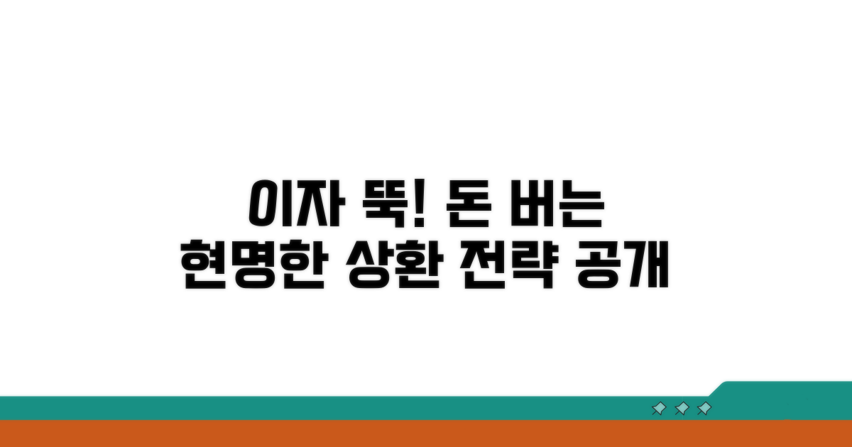 이자 절약 현명한 상환 전략