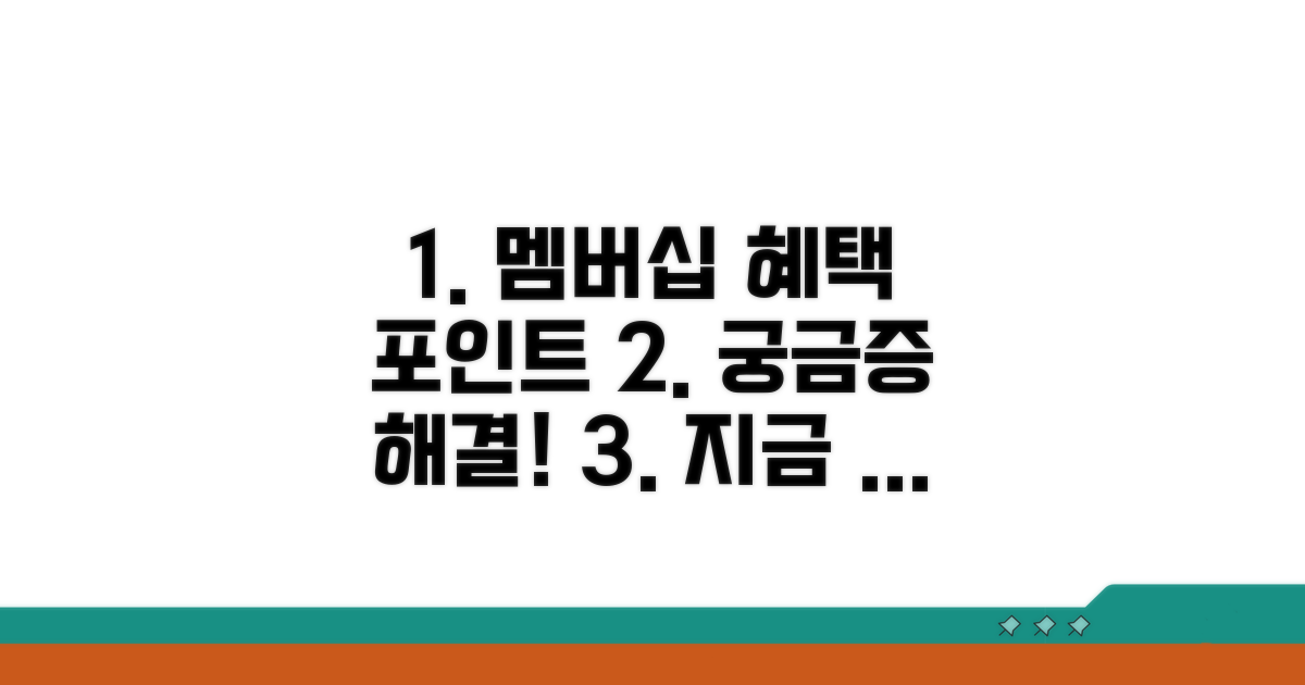 멤버십 혜택 및 포인트 문의