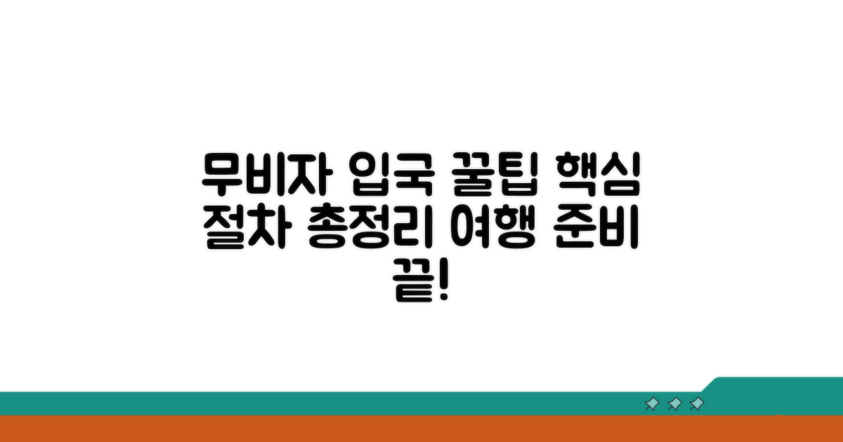 무비자 입국 절차 안내